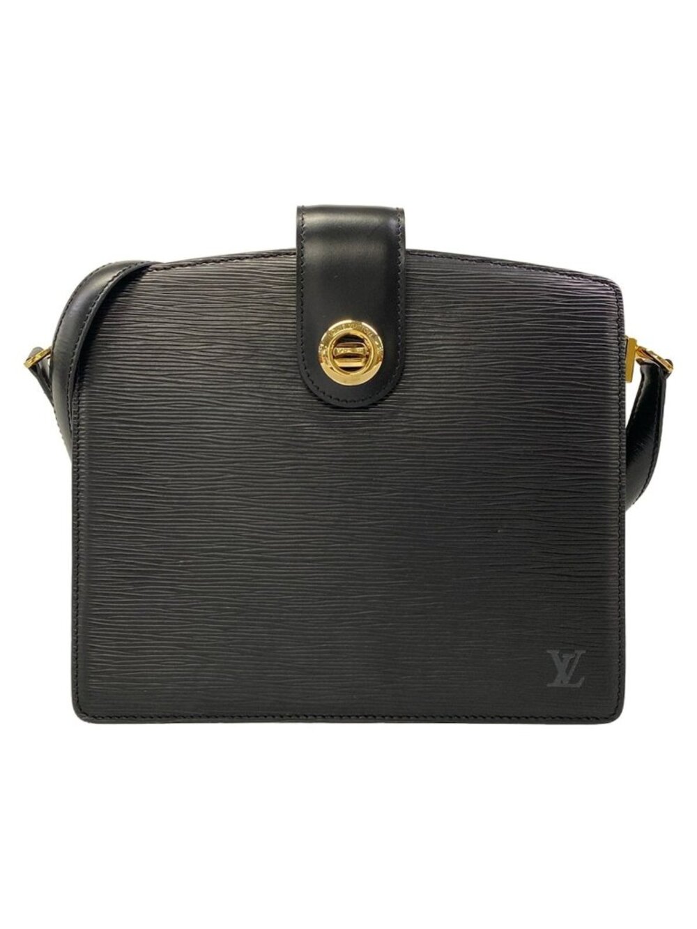 Louis Vuitton Shoulder Bag Epi Capucines Noir Leather